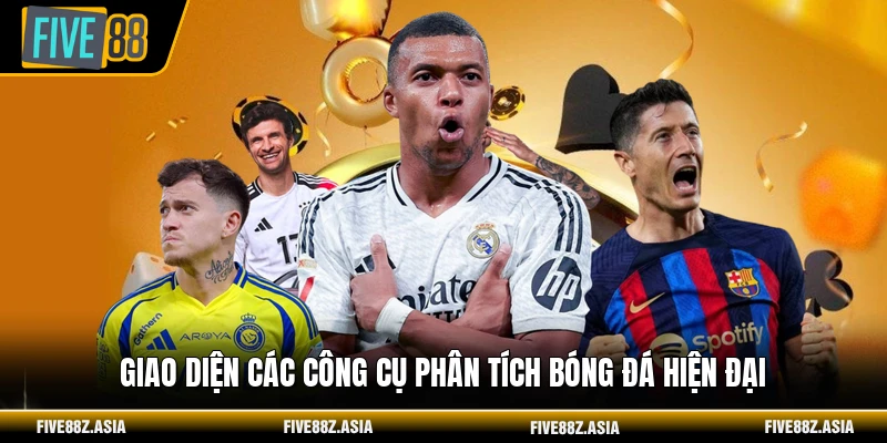 Giao diện các công cụ phân tích bóng đá hiện đại
